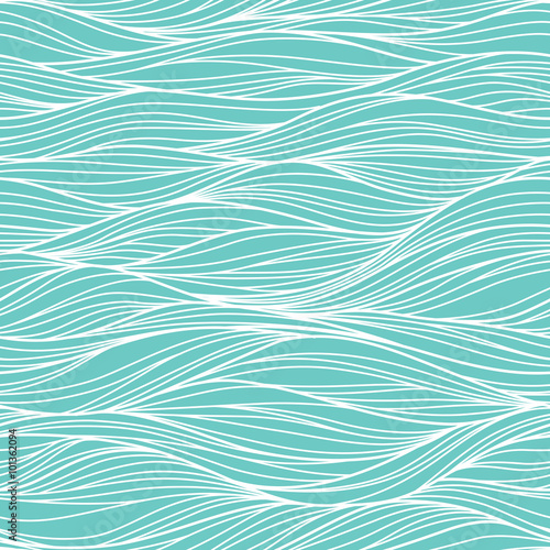 Vector seamless abstract pattern, waves