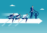 The Team. Business illustration.