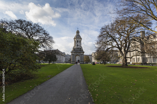 Poster DUBLIN -JANUARY 12: Trinity College on January 12, 2015, Dublin.