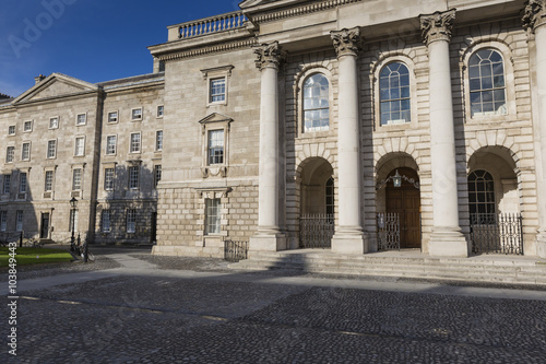 Poster DUBLIN -JANUARY 12: Trinity College on January 12, 2015, Dublin.
