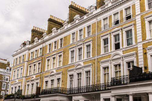 Poster Facade of an opulent British Victorian Edwardian terraced flat