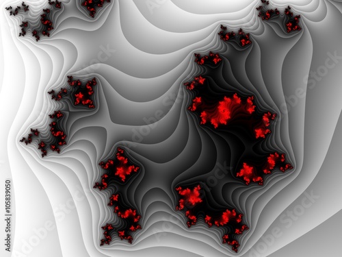 obra-fractal-para-diseno-creativo-rojo-y-gris