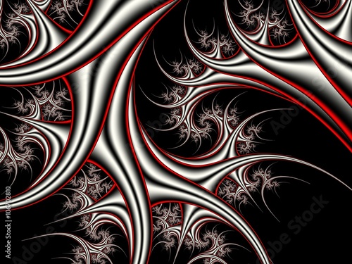 fractal-artwork-for-creative-design-red-and-gray