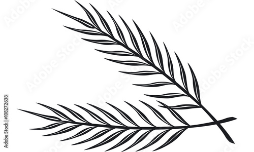 palmzweig malvorlage Coloring and Malvorlagan