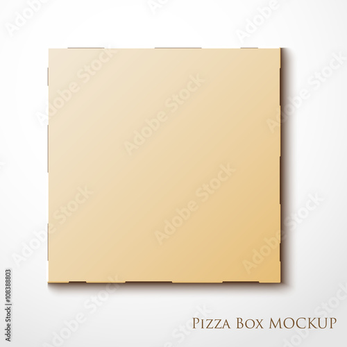 Download "Cardboard empty pizza box mock up package" Stock image ...