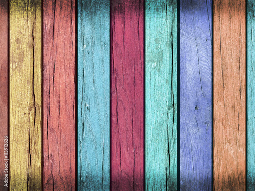Fototapeta colored wooden texture