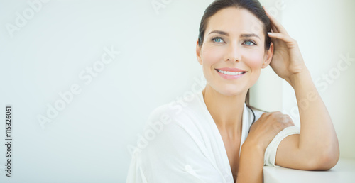 Beautiful Woman At Window