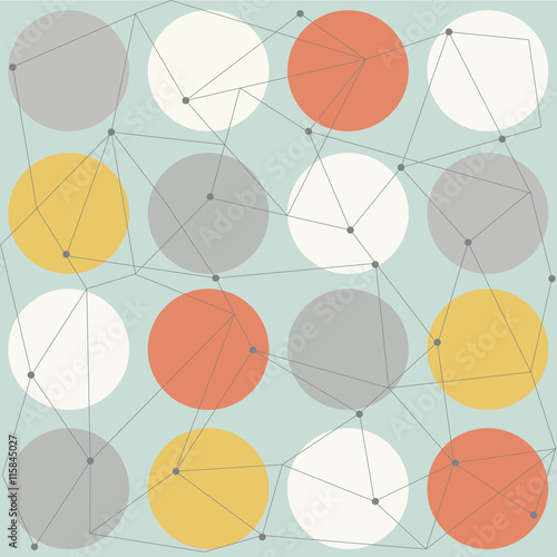 scandinavian geometric modern seamless pattern