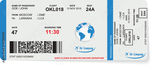 Wzór Linii Lotniczych Boarding Pass Biletu Z Kodem Qr2 Koncepcja