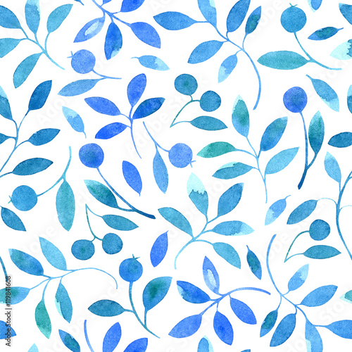 kwiatowy-wzor-z-oddzialow-i-jagody-akwarele-recznie-rysowane-ilustracja-biale-tlo