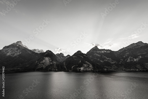 Mountainous landscape Poster
