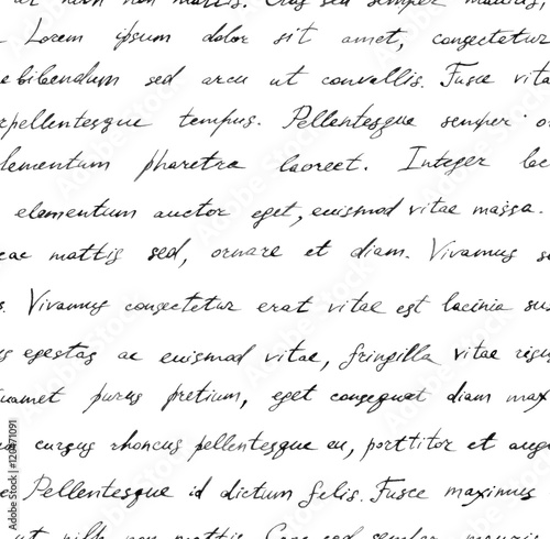 vk font handwriting text letter  written  seamless Lorem Repeating Hand ipsum.