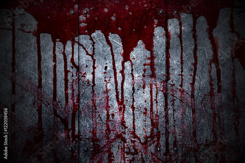 set 8. bloody metal wall in the dark © Metallic Citizen