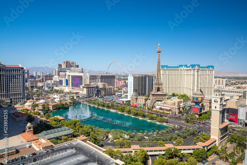 Aerial view of Las Vegas strip