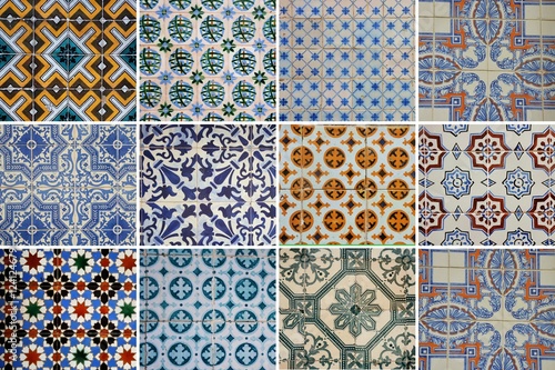 Fototapeta Azulejos - Les carrelages des façades de Lisbonne