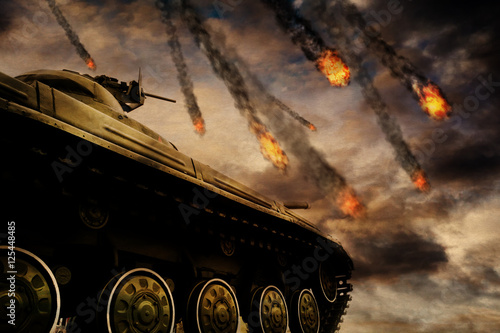 czolg-wojskowy-na-polu-bitwy