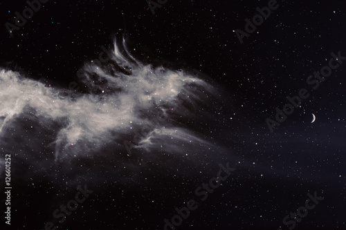 Night Sky With Cloud Stars And Moon Buy Photos Ap Images