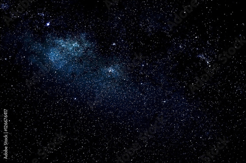 Shiny stars and galaxy space sky night background, Africa