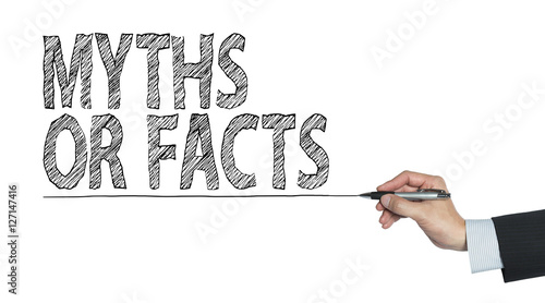 myth fact written by hand