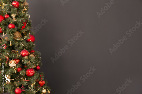 Red and golden tree