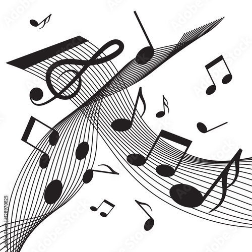 personal-y-notas-resumen-vector-fondo-de-musica