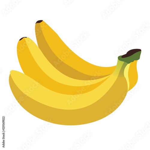 Isolated bananas
