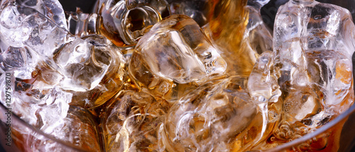 Beverage with ice