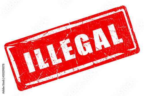 Illegal rubber stamp