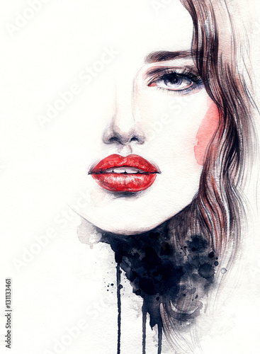 streszczenie-twarz-kobiety-ilustracja-moda-akwarela