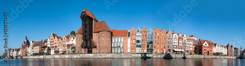 Obraz na płótnie Gdansk wide Panorama