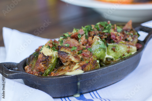Roasted Brussels Sprouts: bacon, long hot aioli