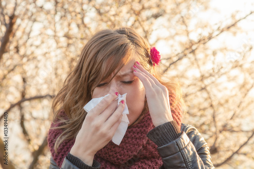 Seasonal allergies and health problems.