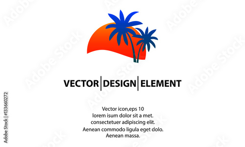 sun and palm logo