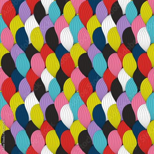 Abstract Wave Seamless Pattern Background. Vector Illustration