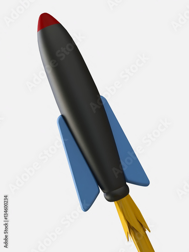 Toy Rocket in 3D