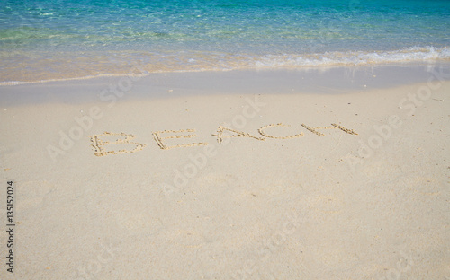 Wave of the sea on the sand beach, Letters Beach