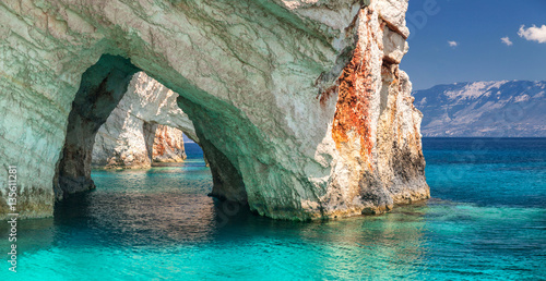 Blue caves on Zakynthos Island Greece © Andrey