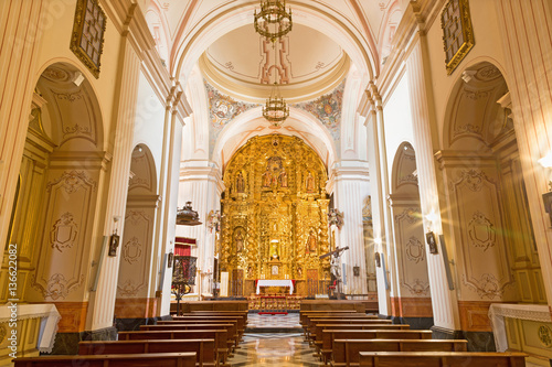Poster CORDOBA, SPAIN - MAY 26, 2015: The nave of church of Monastery of st