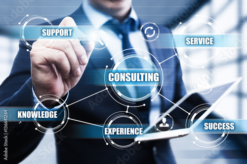 Consulting Expert Advice Support Service Business concept