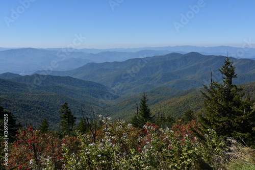 Poster View from Clingmans Dome at Great Smoky Mountains National Park in Tennessee