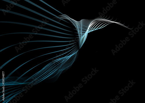 Futuristic virtual technology background, Fiber virtual optic cables, fibre connection, telecomunications concept, digitally generated image.