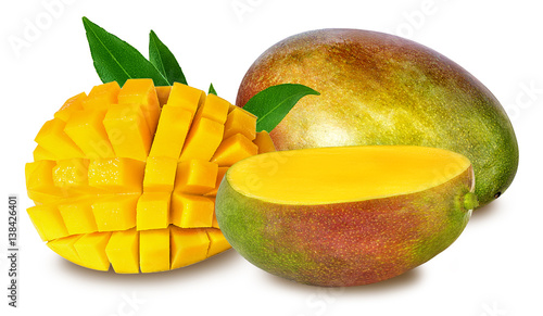 mango fruit isolated on white