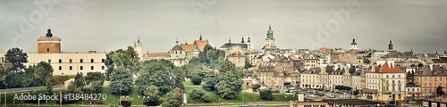 Fototapeta Panorama starego miasta w Lublinie