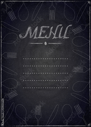 menu-restauracja-na-czarnym-chalkboard-tle
