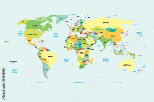 Fototapeta World map.