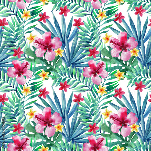 Abstract tropical summer seamless pattern.