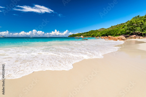 Beautiful beach at Seychelles