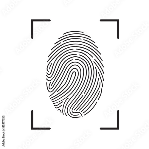 Fingerprint Scan Icon