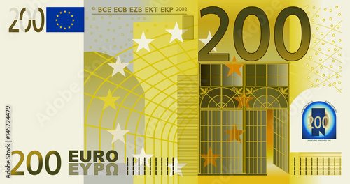 200 Euro vector © exentia