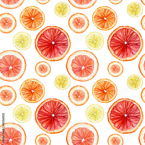 akwarela-bezszwowe-wzor-z-plasterkami-owocow-cytrusowych-cytryna-limonka-pomarancza-grejpfrut-lata-wielostrzalowy-tlo-odizolowywajacy-na-bielu